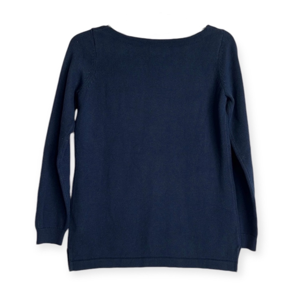 Vineyard Vines Anchor & Chain Sweater Navy with Red Detail XSmall - Picture 2 of 7